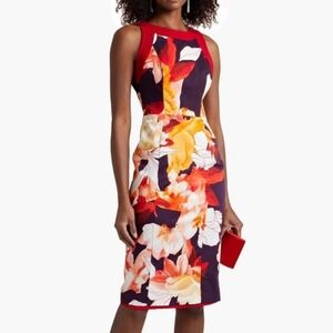 NWT Black Halo Rohan Floral Sheath Dress